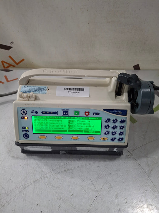 Smiths Medical Medfusion 4000 Syringe Infusion Pump