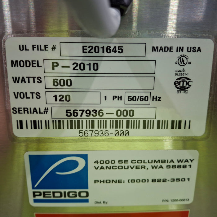 Pedigo Products, Inc. P-2010 Warming Cabinet