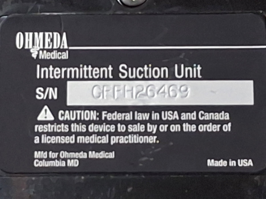 Ohmeda Medical 200 Intermittent Suction Unit