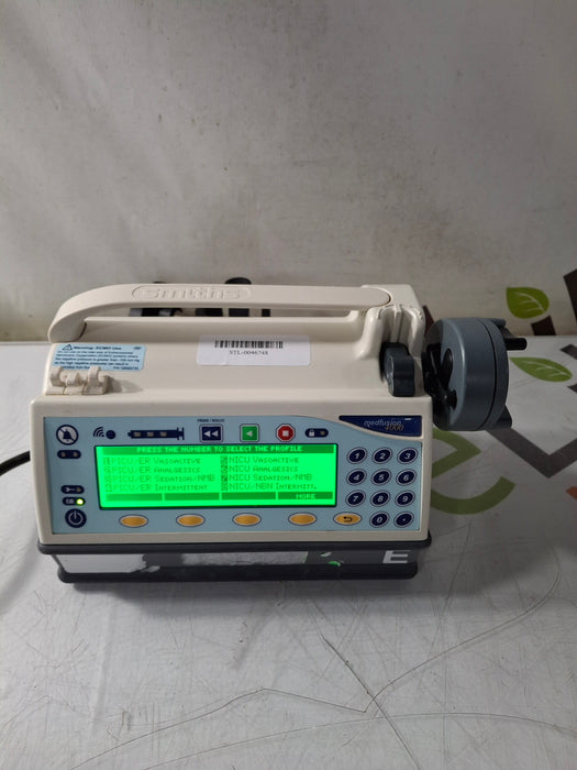 Smiths Medical Medfusion 4000 Syringe Infusion Pump