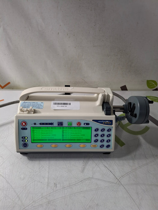 Smiths Medical Medfusion 3500 Version 6 Syringe Infusion Pump