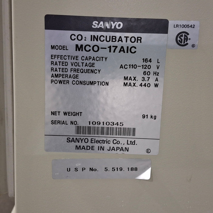 Sanyo MCO-17AIC CO2 Incubator