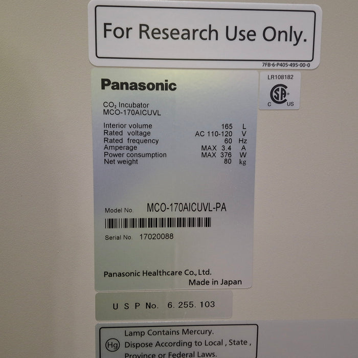 Sanyo MCO-17AIC CO2 Incubator