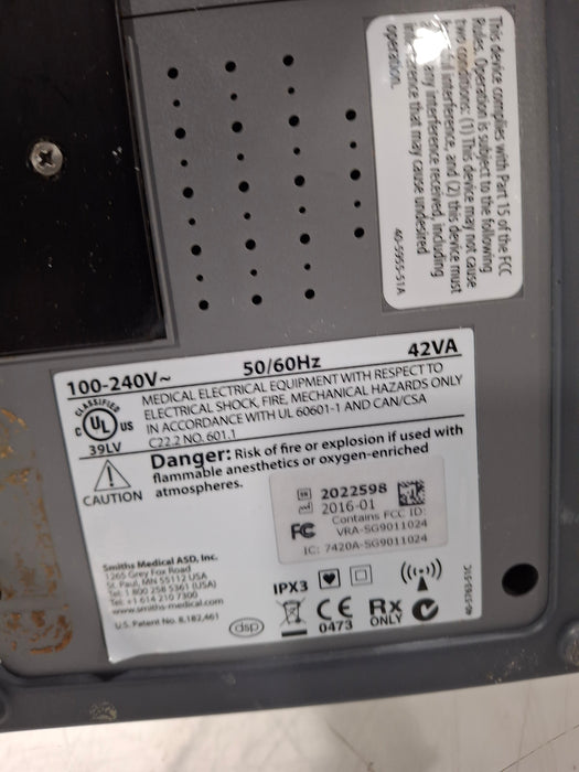 Smiths Medical Medfusion 4000 Syringe Infusion Pump