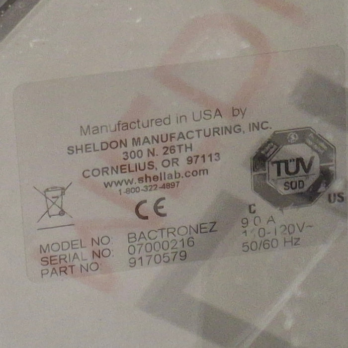 Shel Lab Bactron Glove Box