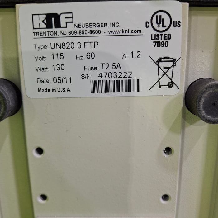 KNF Neuberger Inc UN820.3 FTP Mini Diaphragm Vacuum Pump