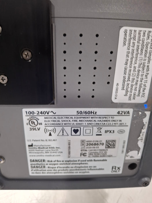 Smiths Medical Medfusion 4000 Syringe Infusion Pump