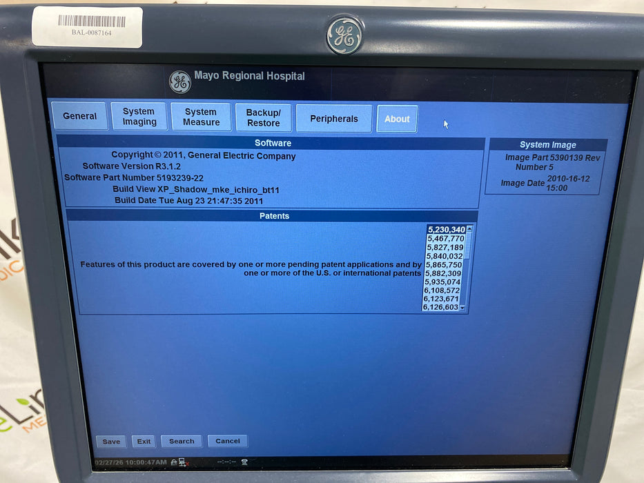 GE Healthcare Logiq E9 Ultrasound