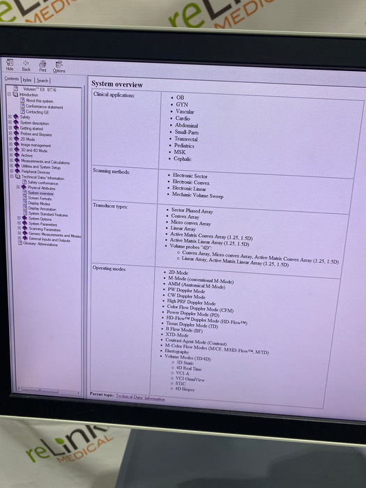 GE Healthcare Voluson E8 Ultrasound
