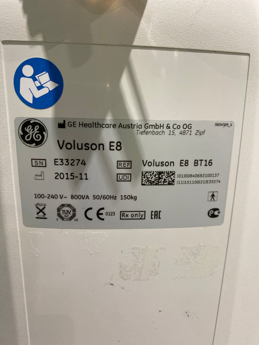 GE Healthcare Voluson E8 Ultrasound