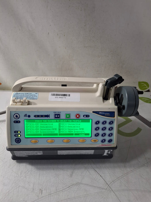 Smiths Medical Medfusion 4000 Syringe Infusion Pump