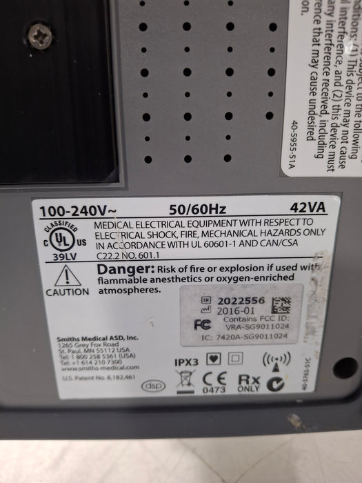 Smiths Medical Medfusion 4000 Syringe Infusion Pump