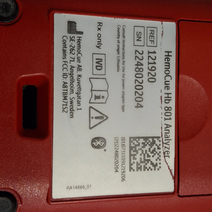 HemoCue Hb 801 Hemoglobin System Analyzer
