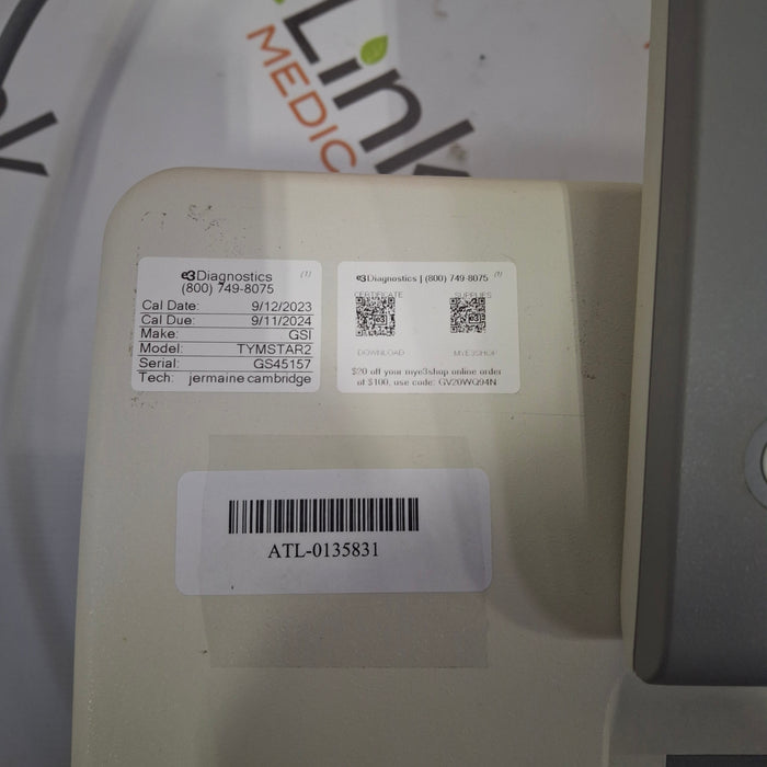 Grason Stadler GSI TympStar Tympanometer