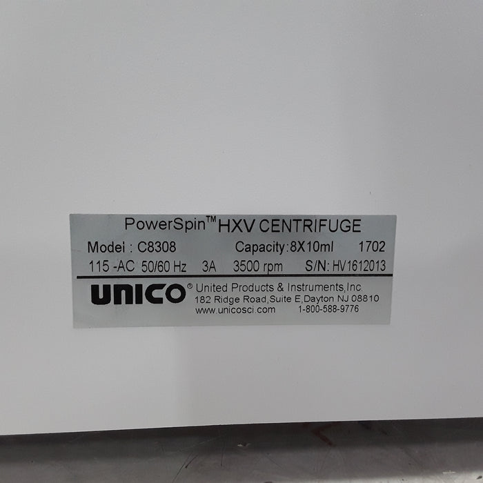 Unico Unico PowerSpin HXV Centrifuge