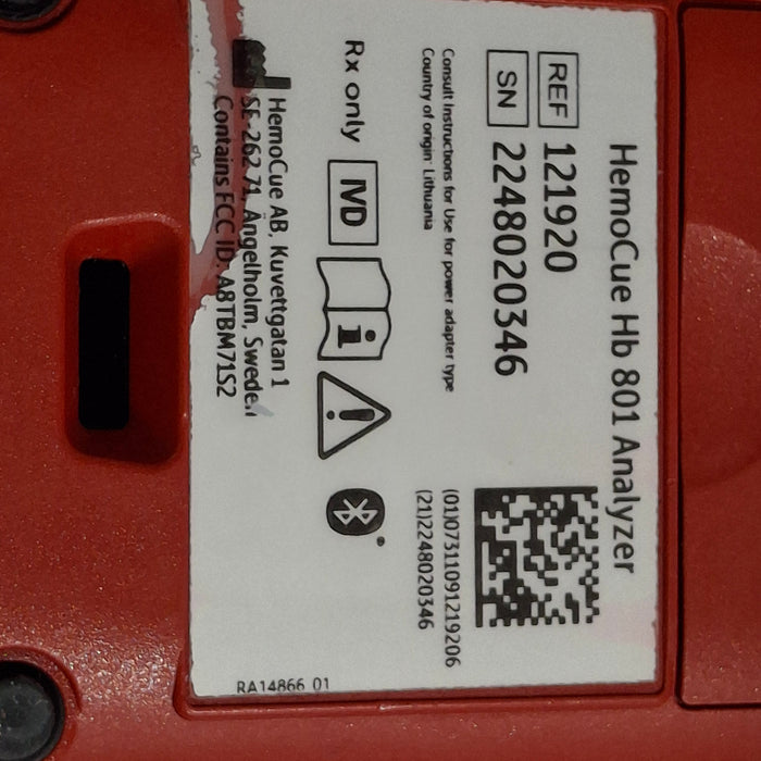 HemoCue Hb 801 Hemoglobin System Analyzer
