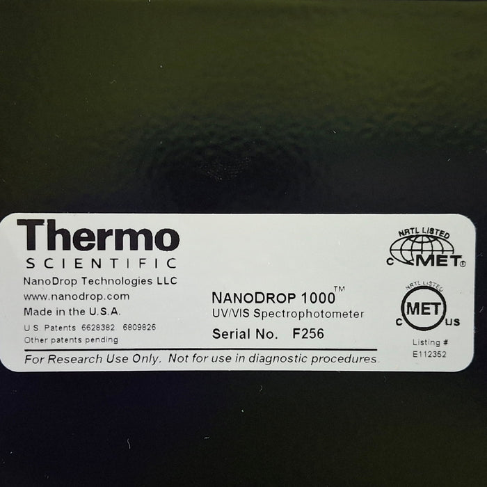 Thermo Scientific NanoDrop 1000 UV-Vis Spectrophotometer