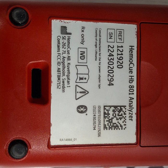 HemoCue Hb 801 Hemoglobin System Analyzer