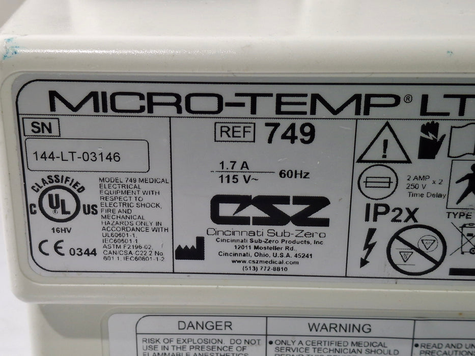 Cincinnati Sub-Zero CSZ Micro-Temp LT Hypothermia Unit