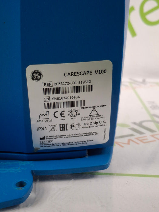 GE Healthcare Dinamap V100 - NIBP, SpO2, Temp Vital Signs Monitor