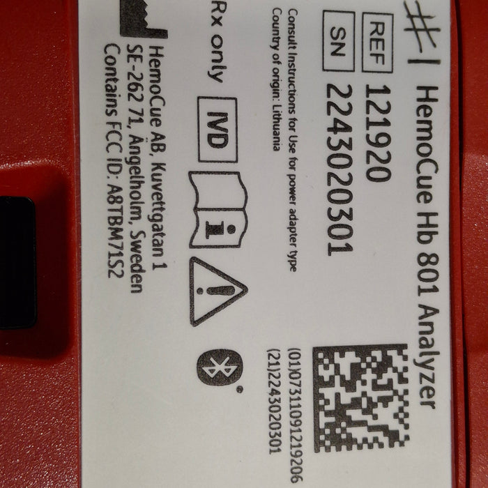 HemoCue Hb 801 Hemoglobin System Analyzer