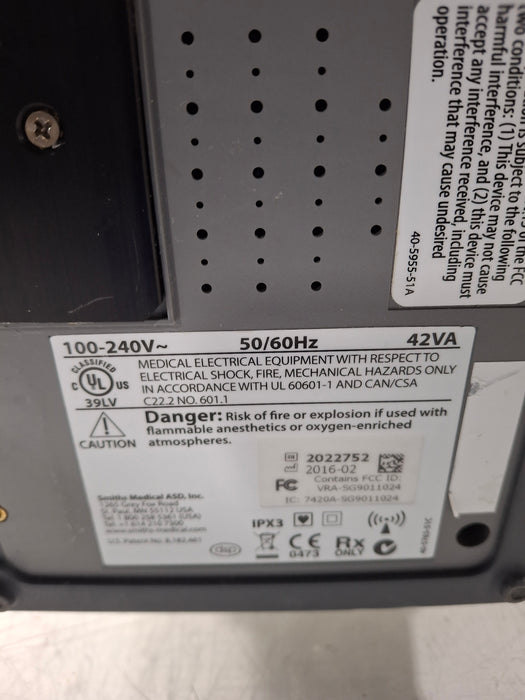 Smiths Medical Medfusion 4000 Syringe Infusion Pump