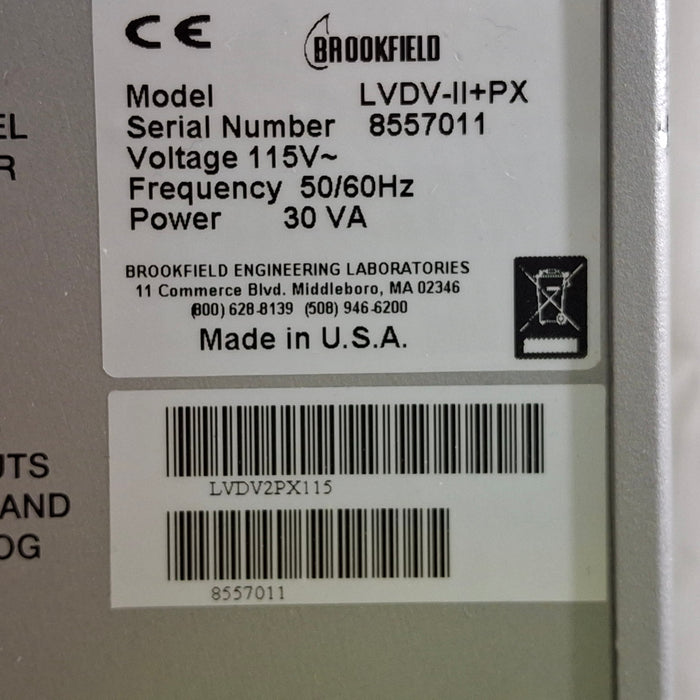 Brookfield LVDV-II+PX Viscometer