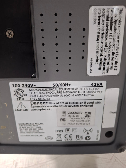 Smiths Medical Medfusion 4000 Syringe Infusion Pump