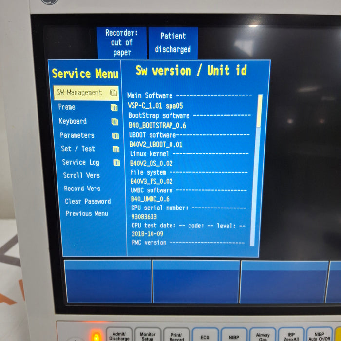 GE Healthcare B40 Patient Monitor