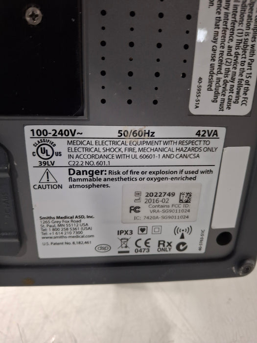 Smiths Medical Medfusion 4000 Syringe Infusion Pump