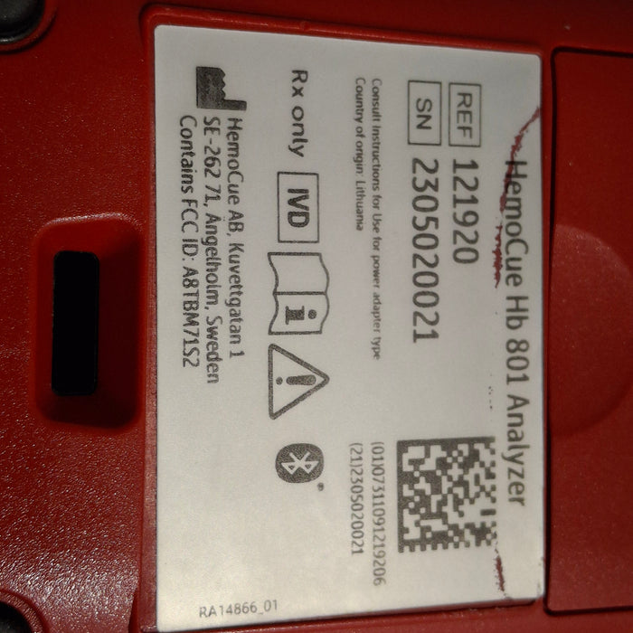 HemoCue Hb 801 Hemoglobin System Analyzer