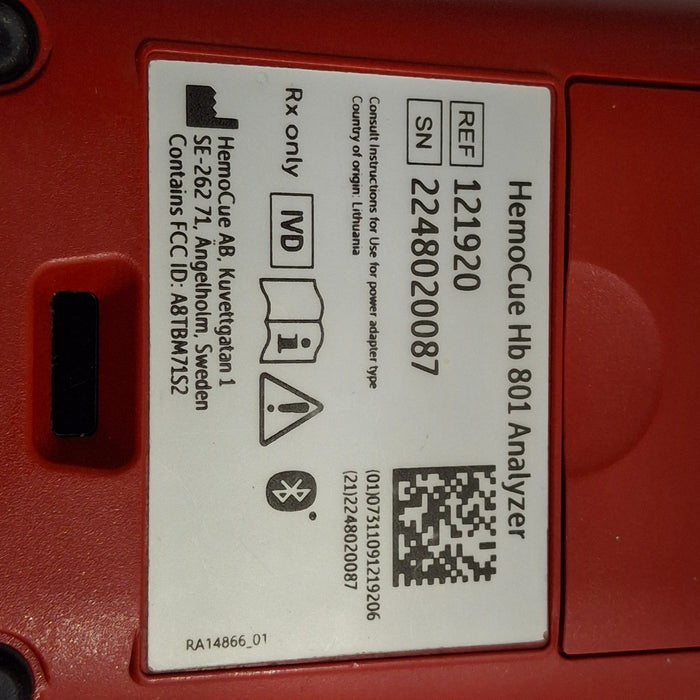 HemoCue Hb 801 Hemoglobin System Analyzer