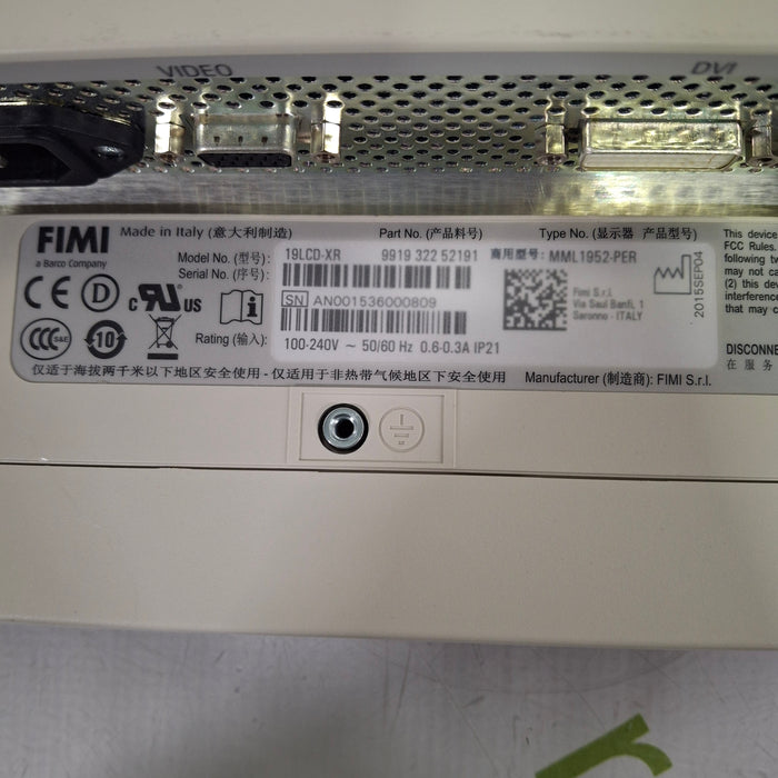 Barco FIMI MML1952-PER 19" Grayscale Monitor