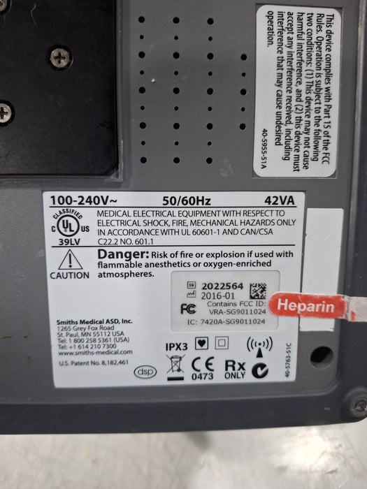 Smiths Medical Medfusion 4000 Syringe Infusion Pump