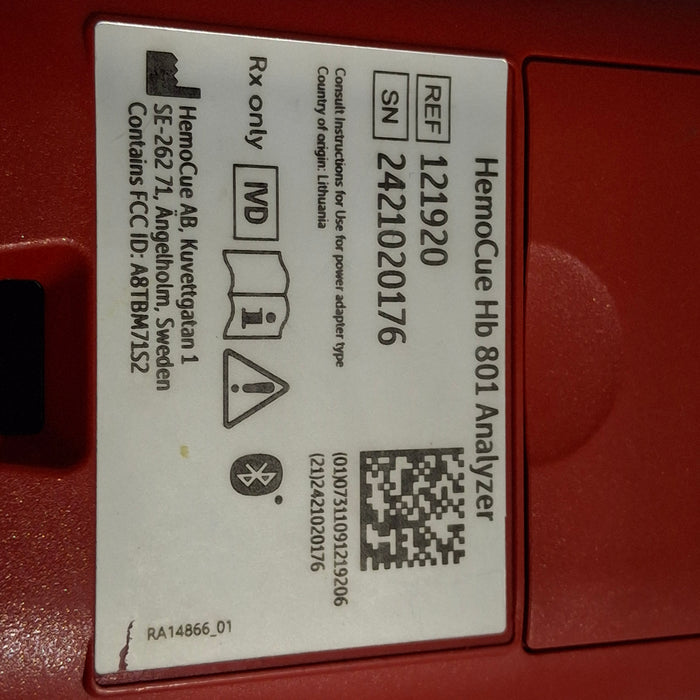 HemoCue Hb 801 Hemoglobin System Analyzer