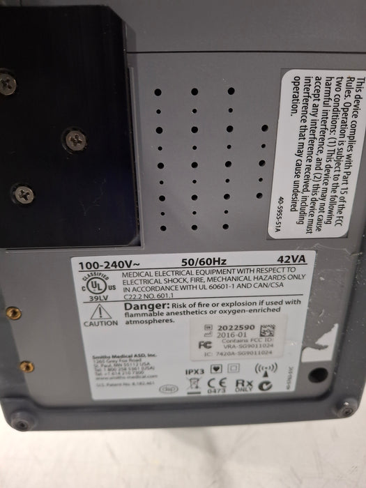 Smiths Medical Medfusion 4000 Syringe Infusion Pump