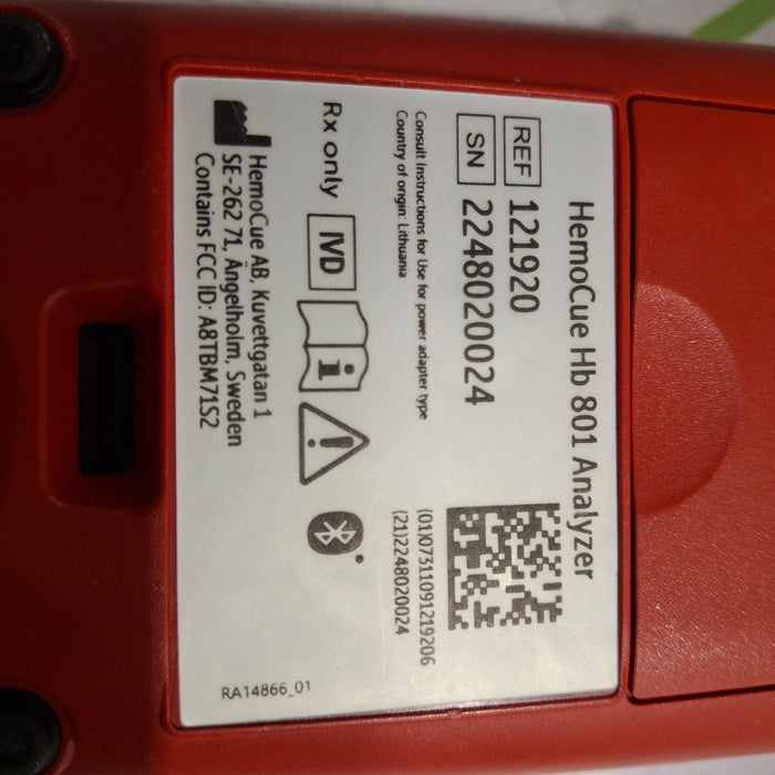 HemoCue Hb 801 Hemoglobin System Analyzer