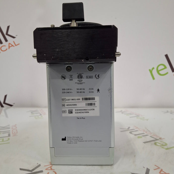 Datex-Ohmeda Tec 6 Plus Desflurane Vaporizer