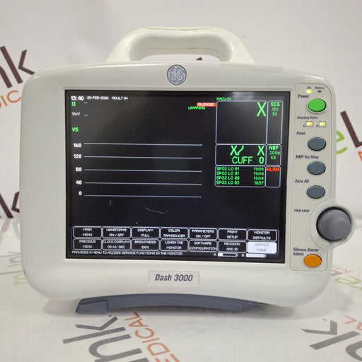 GE Healthcare GE Healthcare Dash 3000 - Masimo SpO2 Patient Monitor Patient Monitors reLink Online
