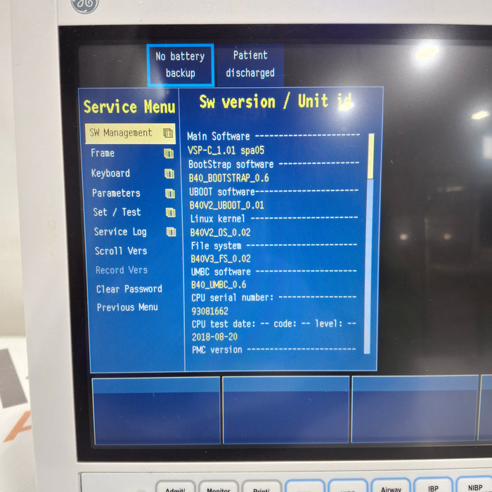 GE Healthcare B40 Patient Monitor
