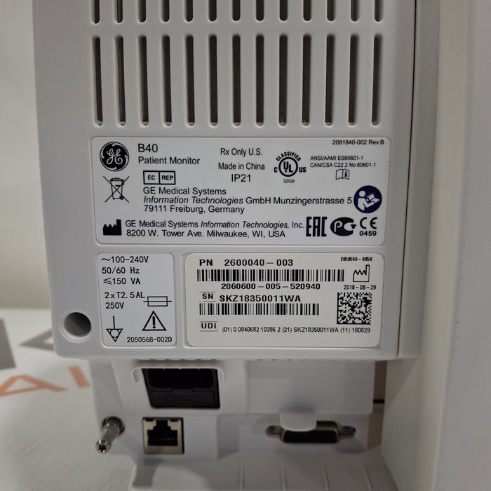 GE Healthcare B40 Patient Monitor
