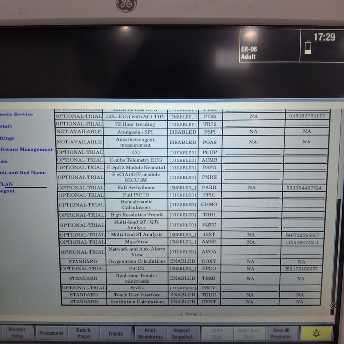 GE Healthcare Carescape B650 Emergency Care Patient Monitor