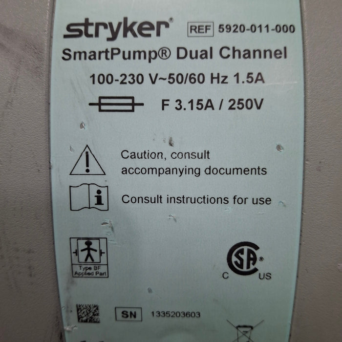 Stryker SmartPump Dual Channel Tourniquet