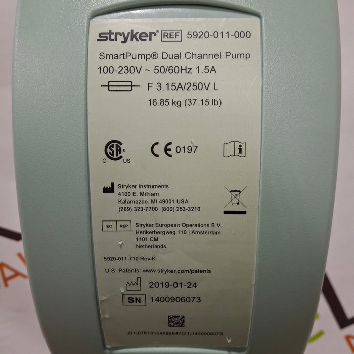 Stryker SmartPump Dual Channel Tourniquet