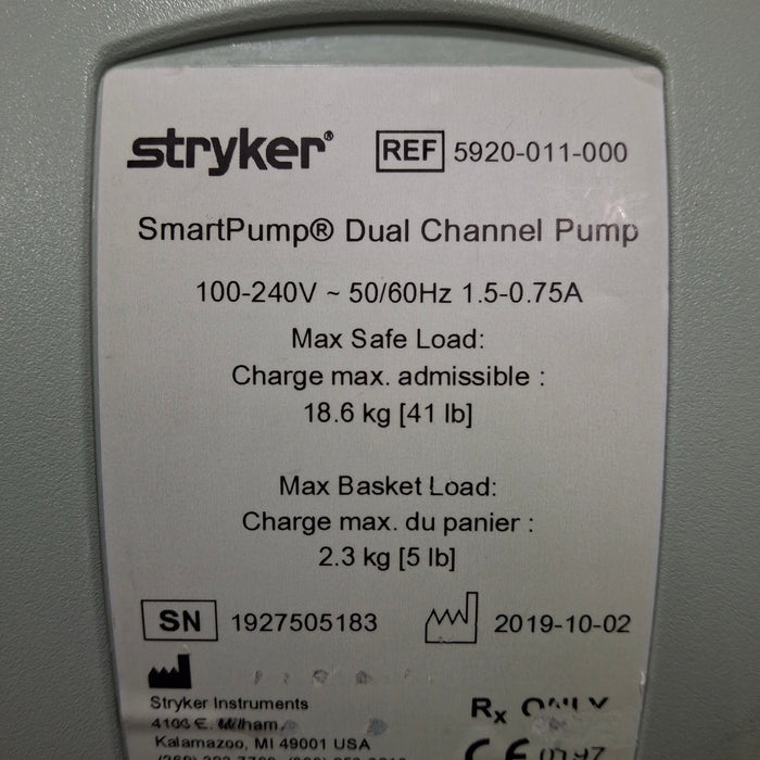 Stryker SmartPump Dual Channel Tourniquet