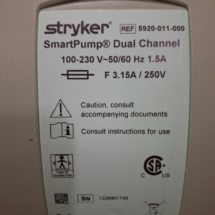Stryker Stryker SmartPump Dual Channel Tourniquet Surgical Equipment reLink Online