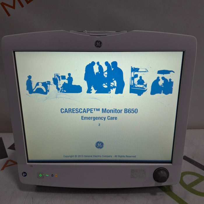 GE Healthcare Carescape B650 Emergency Care Patient Monitor