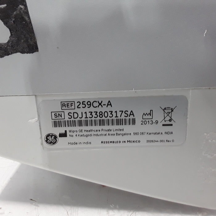 GE Healthcare Corometrics 250cx Series Model 259cx-a Fetal Monitor