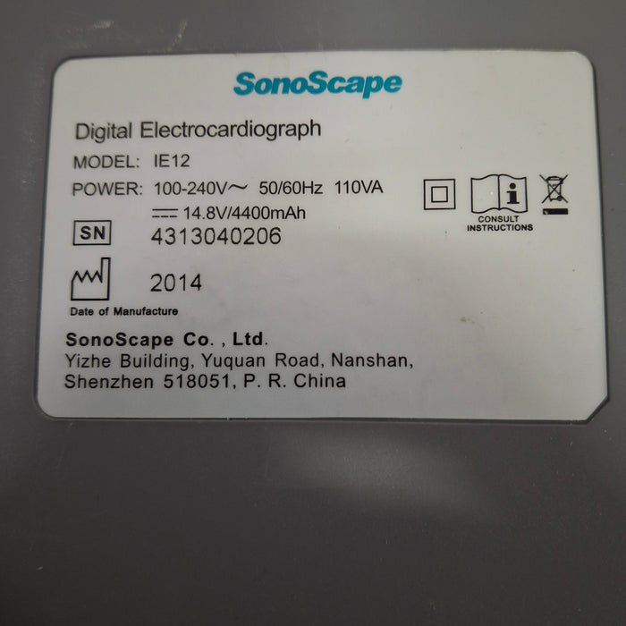 SonoScape Medical Corp IE12 ECG