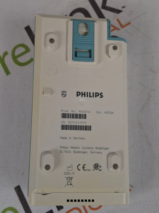 Philips M3001A-A01C06 Fast SpO2, NIBP, ECG, Temp, IBP MMS Module